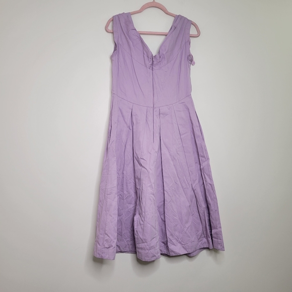 Modcloth x Emily and Fim Florence dress L purple nwt - Picture 3 of 6
